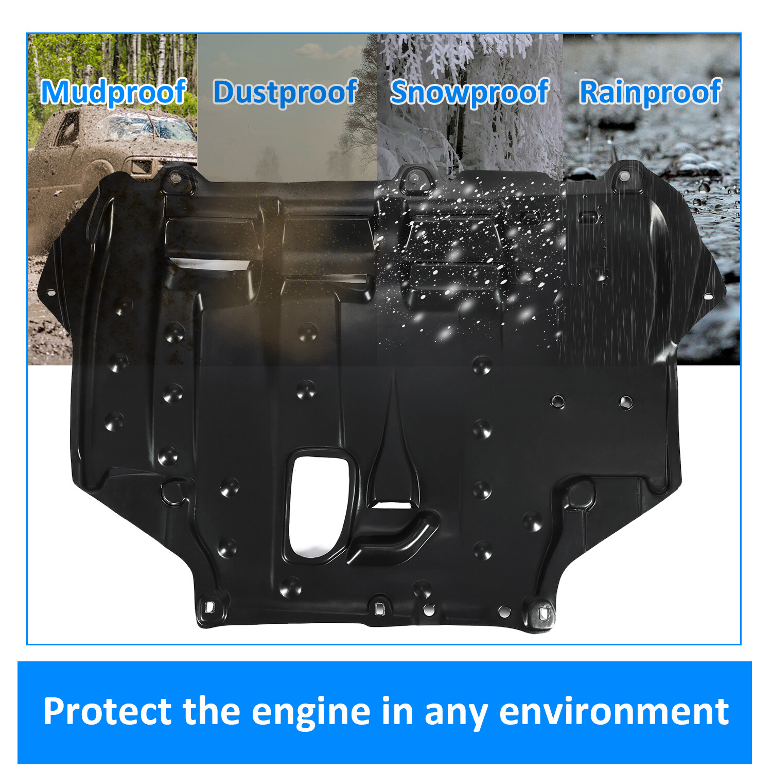 Engine Splash Shield For 12-19 Ford Focus/13-18 Ford C-Max #AV6Z6P013A FO1228121