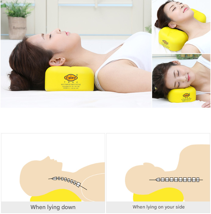 C-guard Trak Functional Stretching Cervical Pillow Multi-Purpose Neck Support
