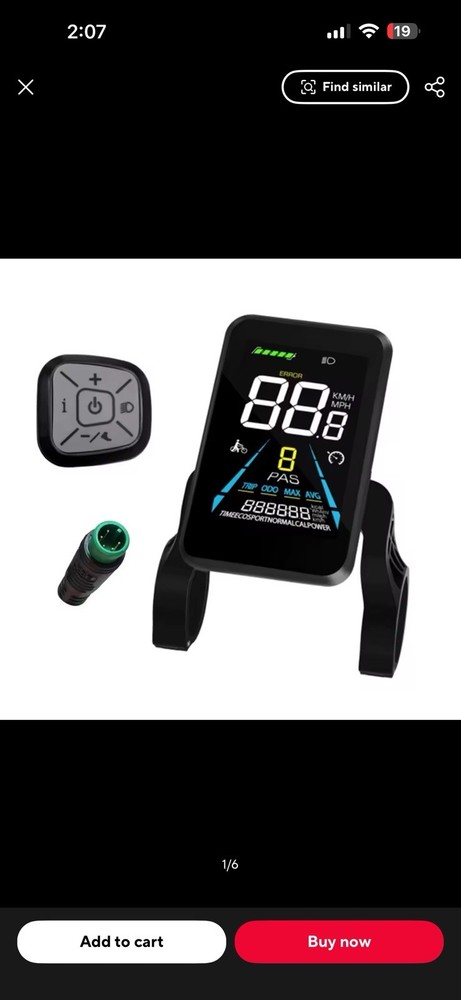 Yolin integrated E-bike LCD Display