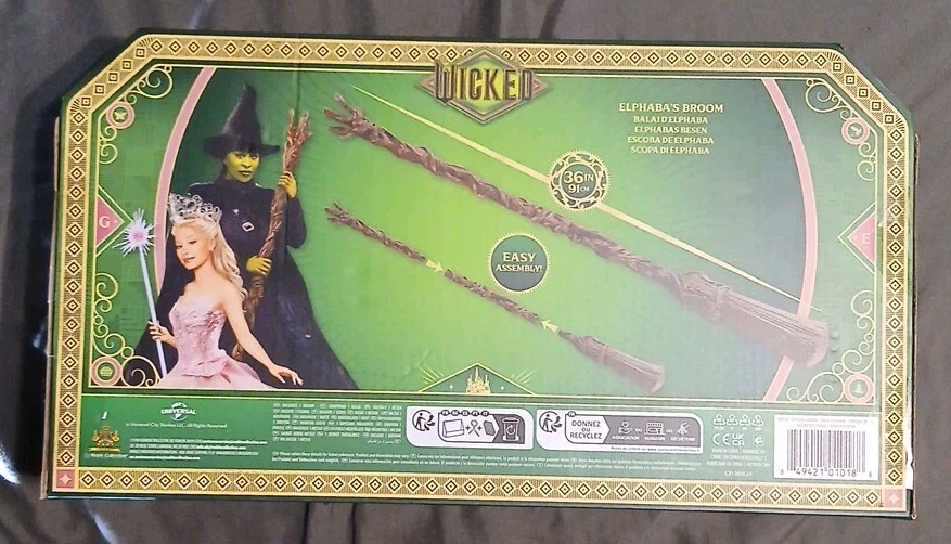 New WICKED Elphaba's Broom 36" Easy Assembly