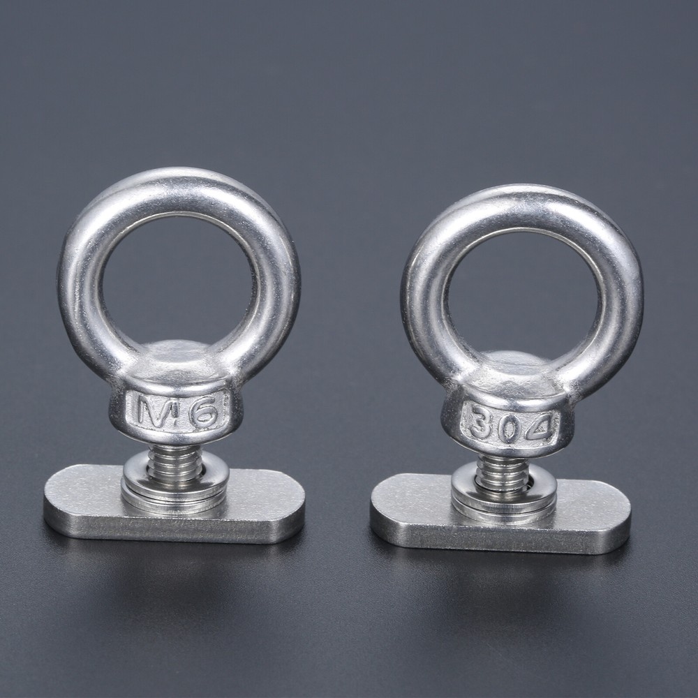 2pcs Track Mount Surfboard Tie Down Eyelet Fixing Rail Hold Bungee Cord Hardware