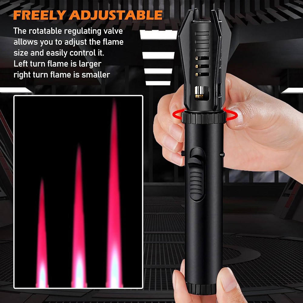 1PCS Jet Flame Lighter Refillable Storm Lighter Windproof Long Stick Lighter