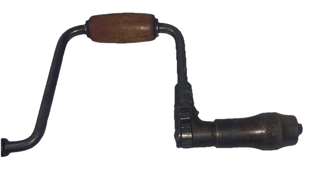 VTG - Wood Handled Drill Hand Brace -