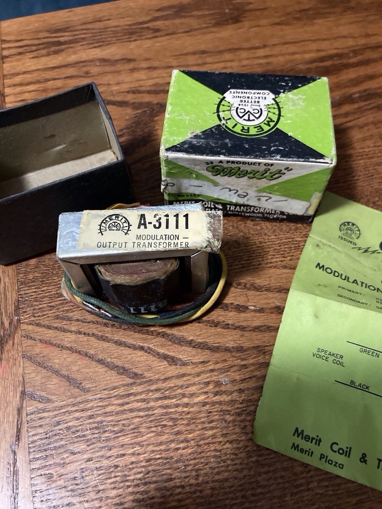 Merit A-3111 Modulation-Output Transformer NOS