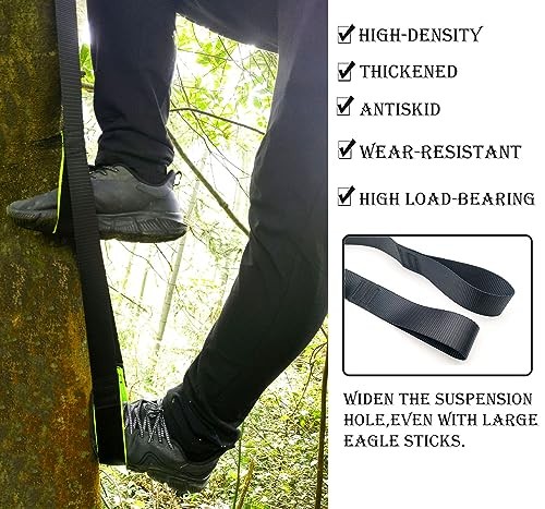 2-Step Climbing Stick Aider, Tree Stand Steps,with Reflective Layer Webbing
