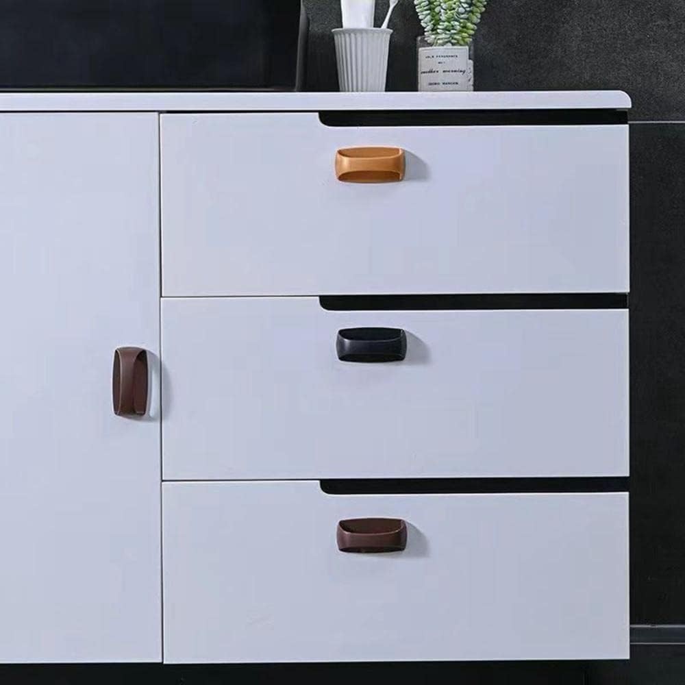 2Pcs Self-Stick Instant Cabinet Handle Pulls Drawer Pull Helper with Adhesive Sl