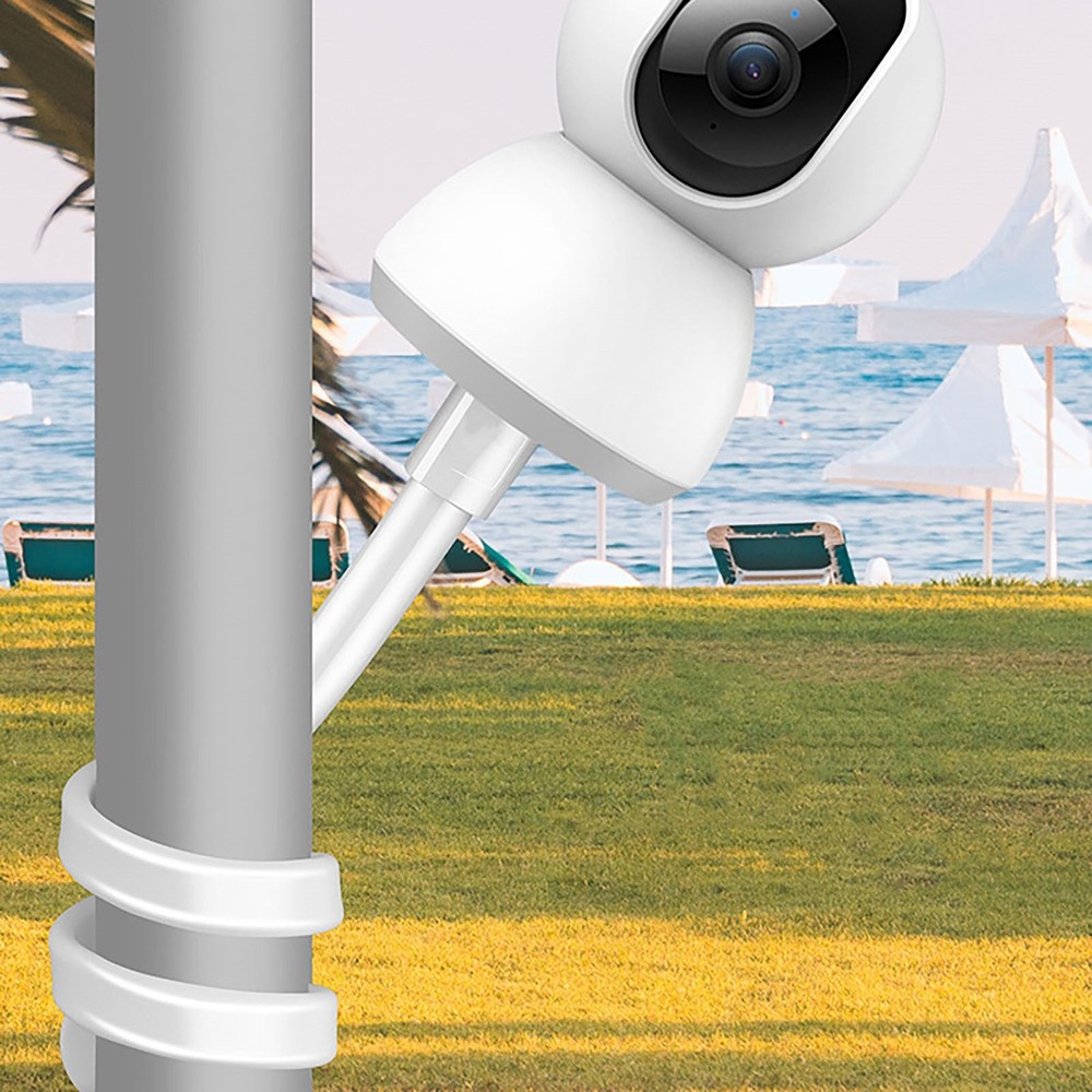 1/4'' White Flexible Twist Mount Base Bracket Accessories For Security Camera