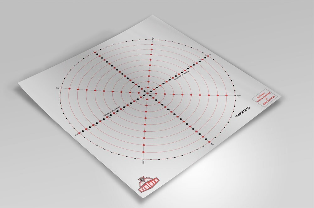 Trulers Eighths, Circle 10 inch, 10 pack