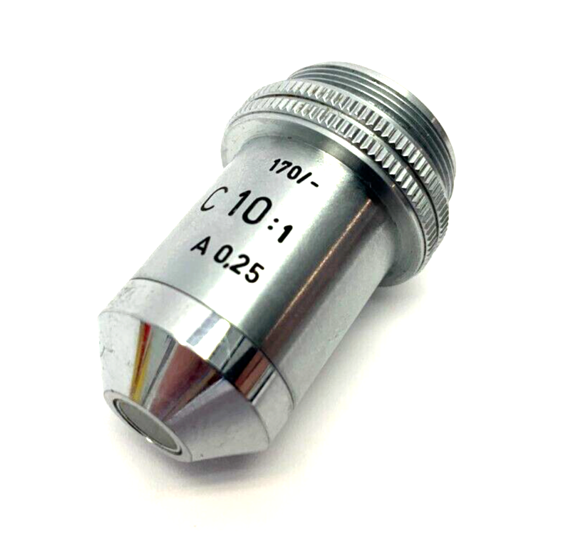E. Leitz Wetzlar 3 170/- C10:1 A0.25 10x Microscope Objective Lens