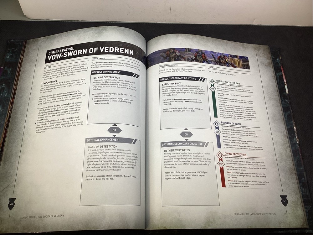 Warhammer 40K Codex: Black Templars Rule Book Code Used (Hardback) AC413264