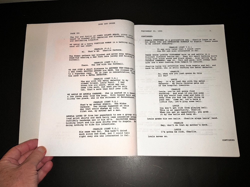 KANGAROO JACK (9/22/99) Early Title "Down & Under" / Revised Draft / ICM Covers!