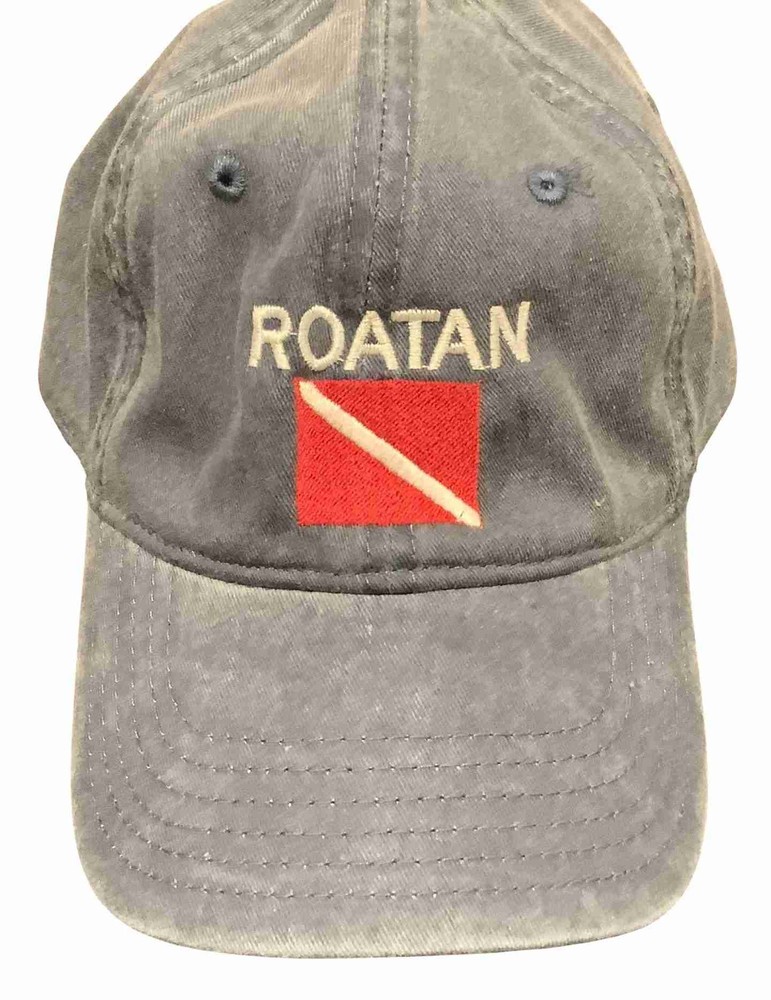 Roatan Dive Hat - Embroidered Adjustable Scuba Diving Cap