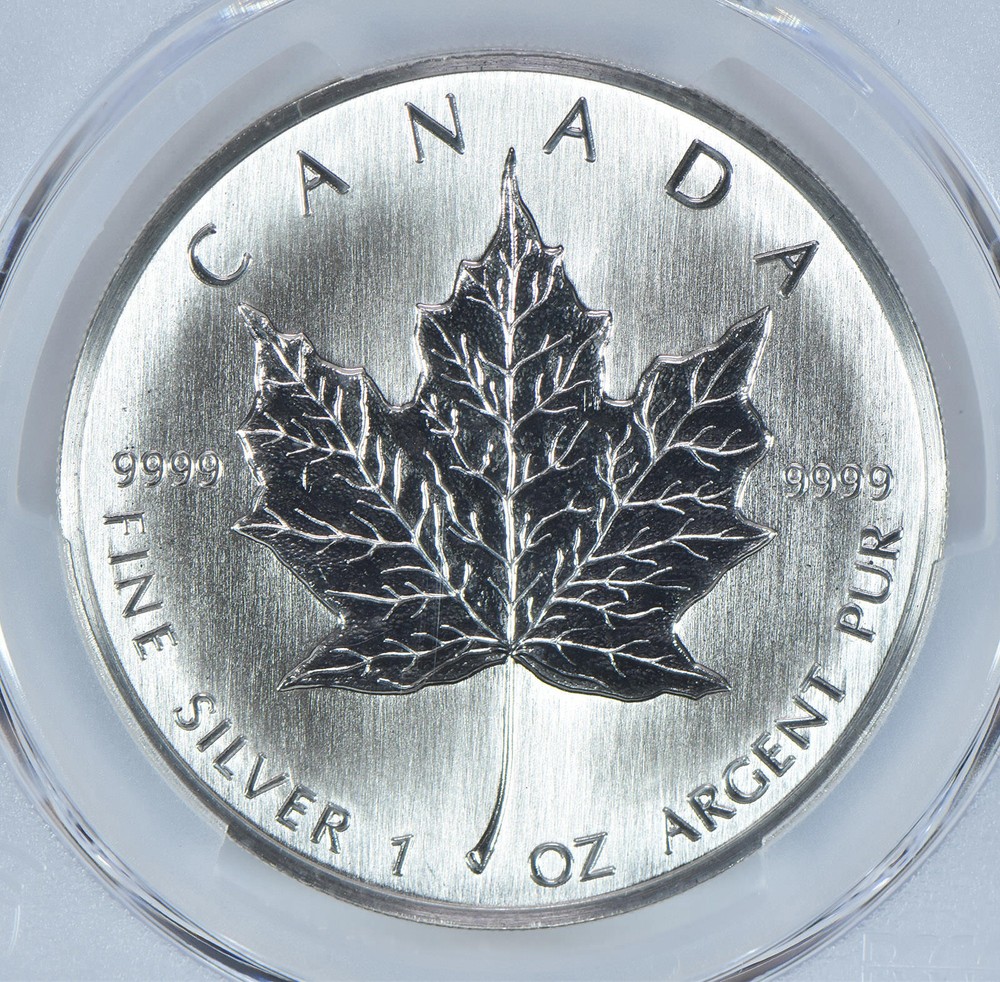 1988 Canada 5 Dollars Silver Maple Leaf MS68 PCGS Blue Label