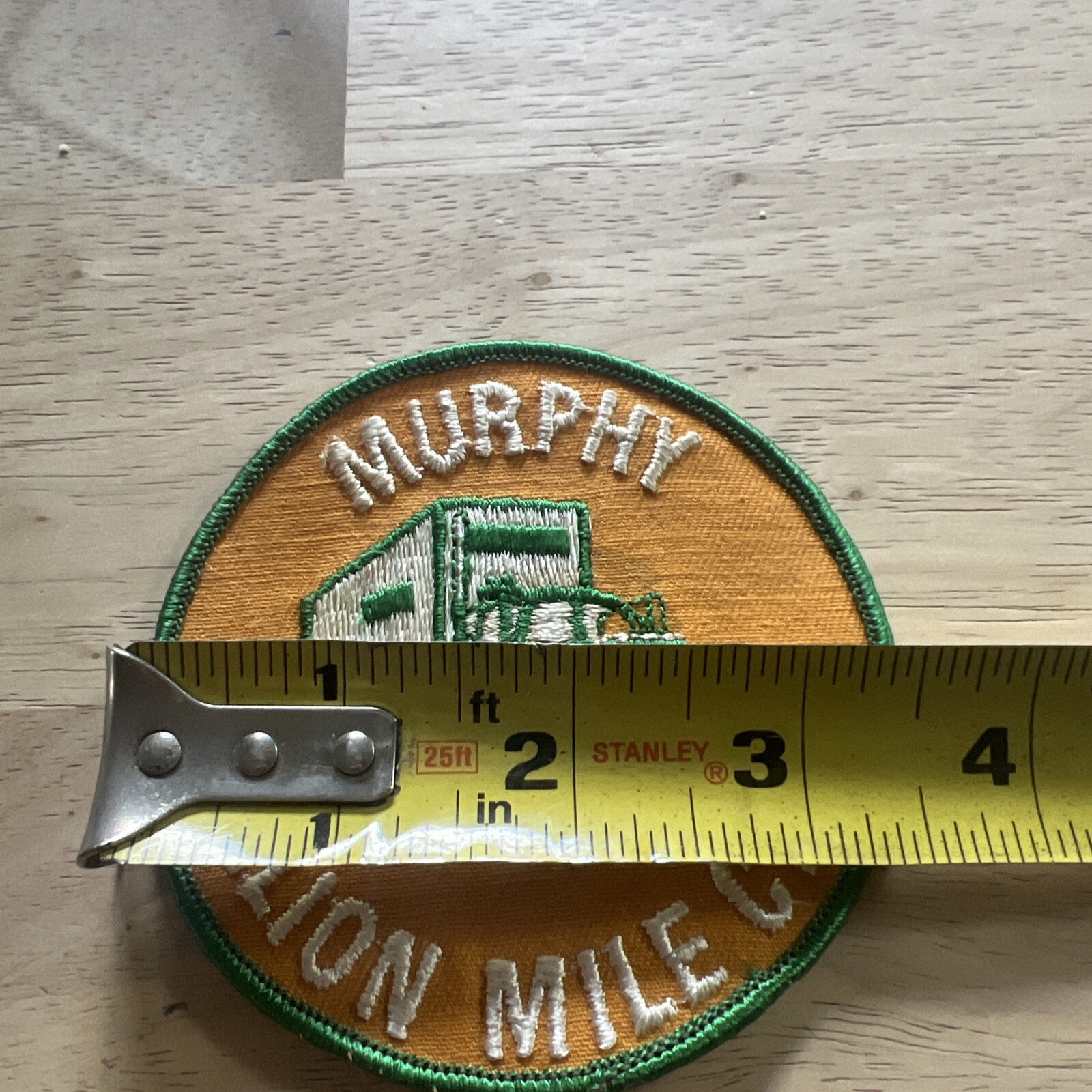Vintage MURPHY Mile Million Mile Club Patch 3.5”
