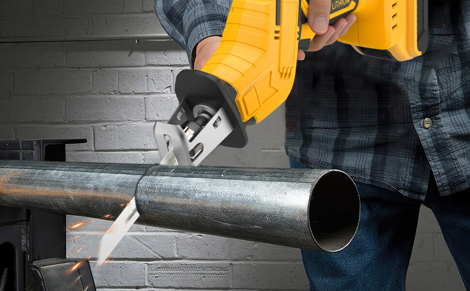 Brushed Cordless Reciprocating Saw for Dewalt 20V Max Variable Speed Tool Only