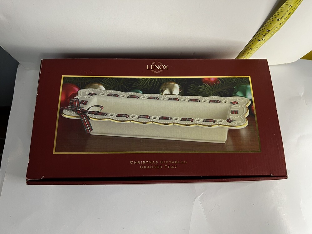 Lenox Christmas Giftables Cracker Tray With BOX And TAGS