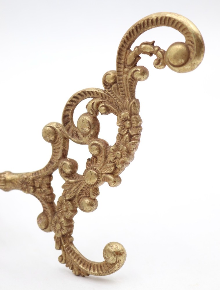 Antique Victorian Polished Brass Hall Tree Hook