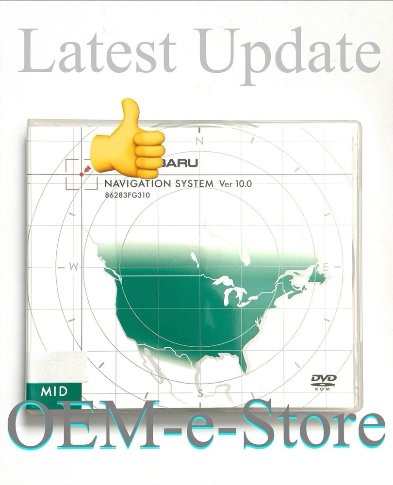 2009 2010 2011 Subaru Forester Navigation DVD Coverage MID U.S Map Final Update