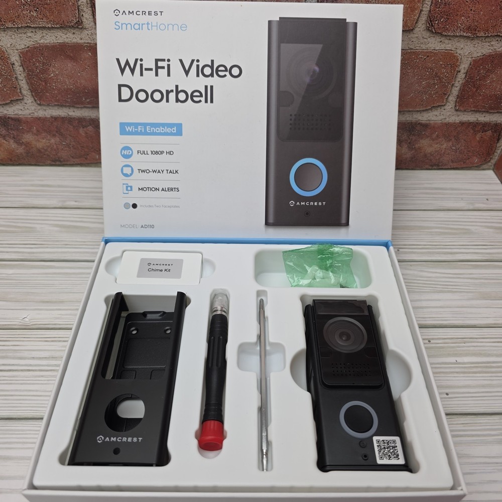 Smart WiFi Video Doorbell Wireless Door Bell Intercom Security Camera UNTESTED