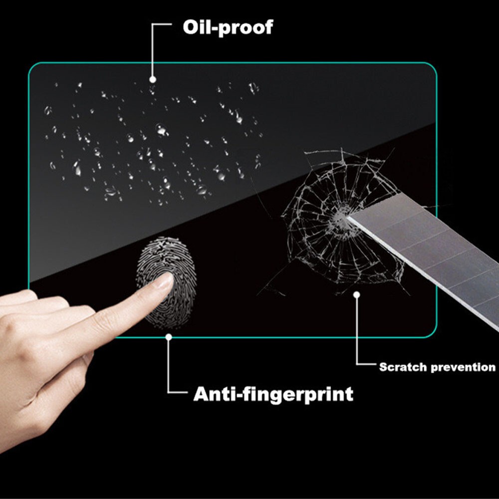 9inch Tempered Glass Screen Protector Double Din Android Car Radio Stereo Player