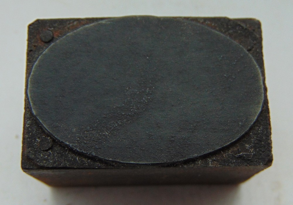Printing Letterpress Printers Block Solid Oval