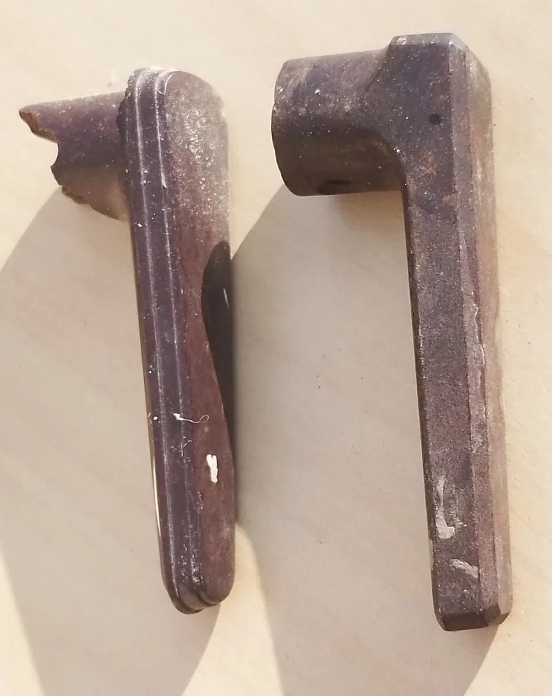 Vintage Old Antique Bakelite Olde Turning Handles Pair 2