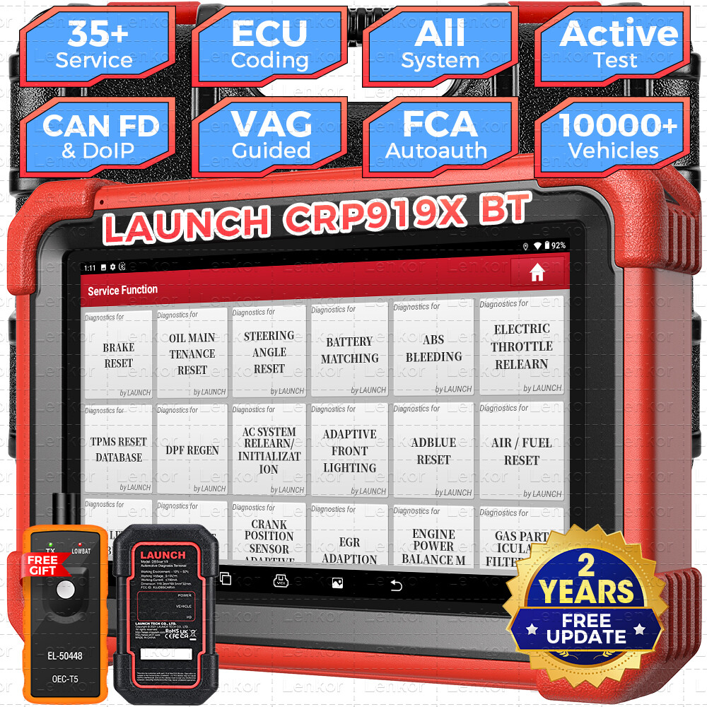 2025 LAUNCH X431 CRP919X BT PRO Bidirectional Car Diagnostic Scanner ECU Coding