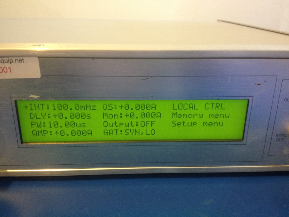 10001 AVTECH AV-156A-B CONSTANT CURRENT GENERATOR 5A, 15V 10KHZ PULSED