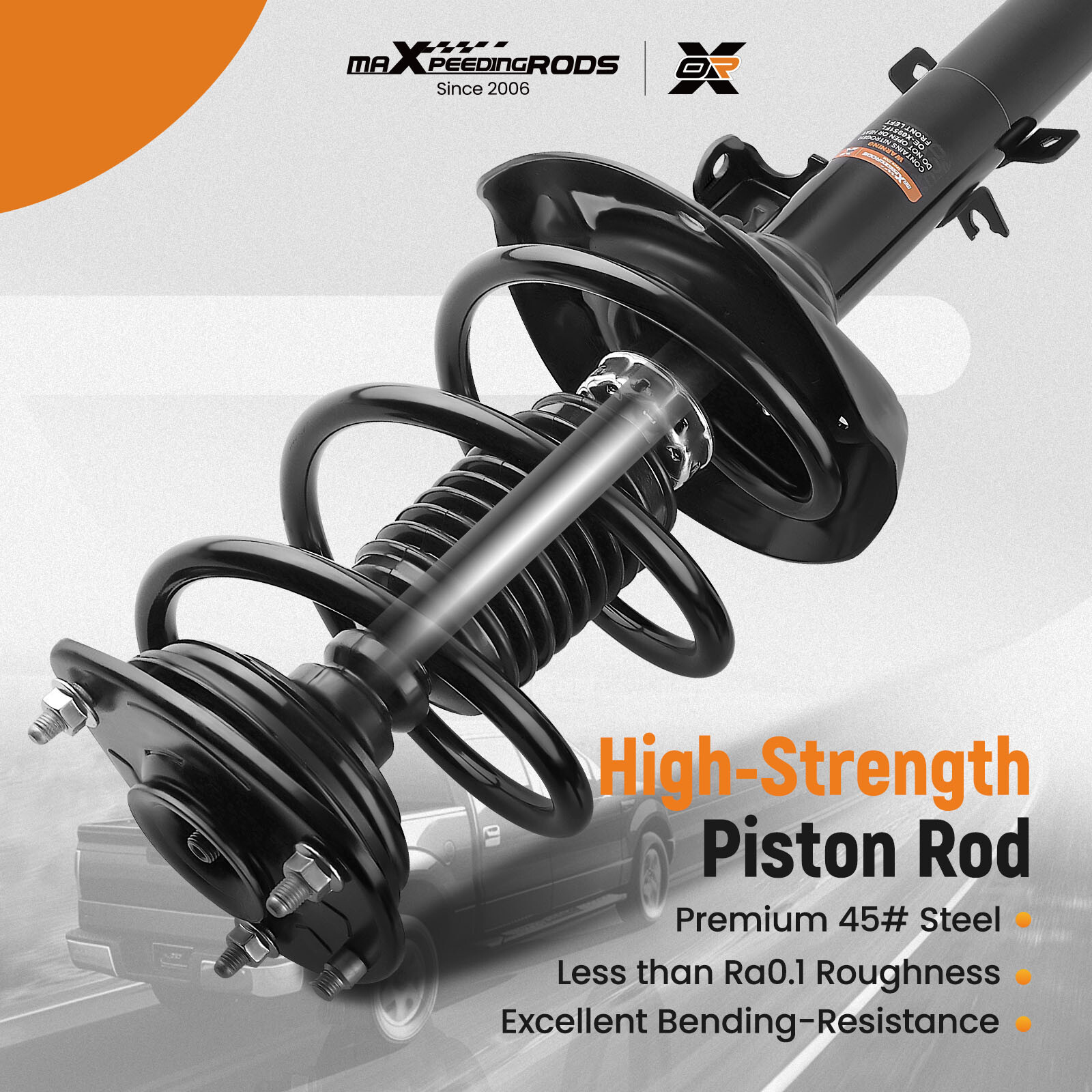 Pair Front Complete Shocks Struts For 2013 2014 2015 2016 2017 Honda Accord 2.4L