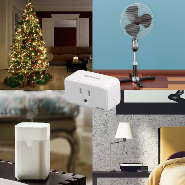 Volt Indoor Smart Plug & Timer Wi-Fi Bluetooth Single Outlet Powered by Hubspace