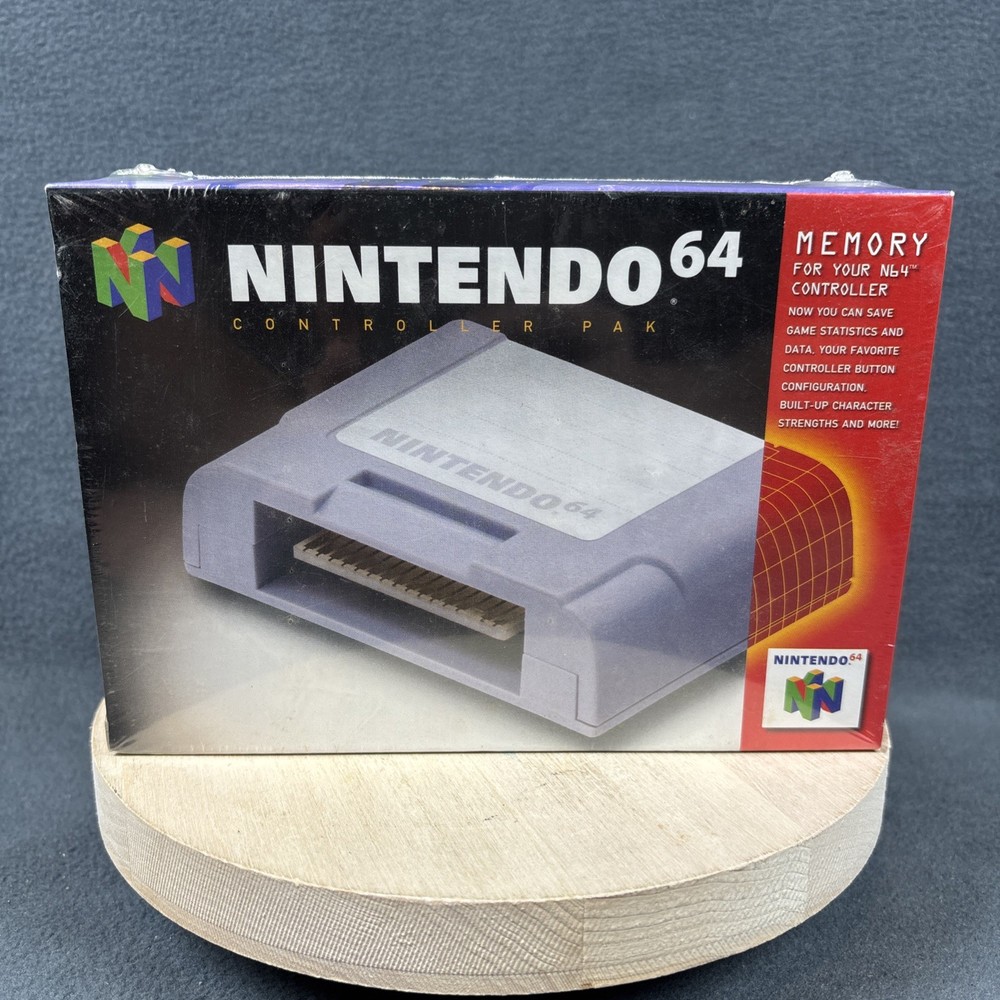 Nintendo 64 - N64 Controller Pak / Memory Card - New/Sealed w/ Box Protector