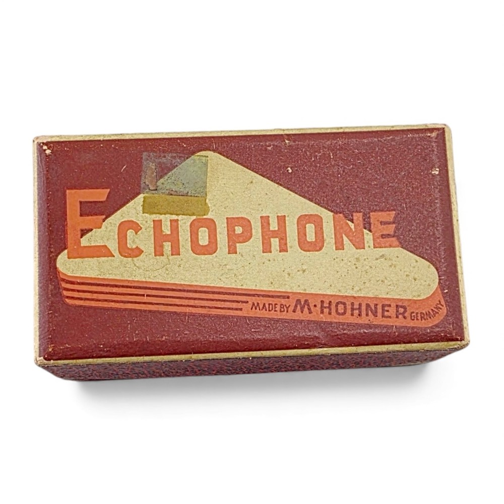 Vintage M. Hohner Echophone Harmonica w/ Echo Chamber & Original Box Germany