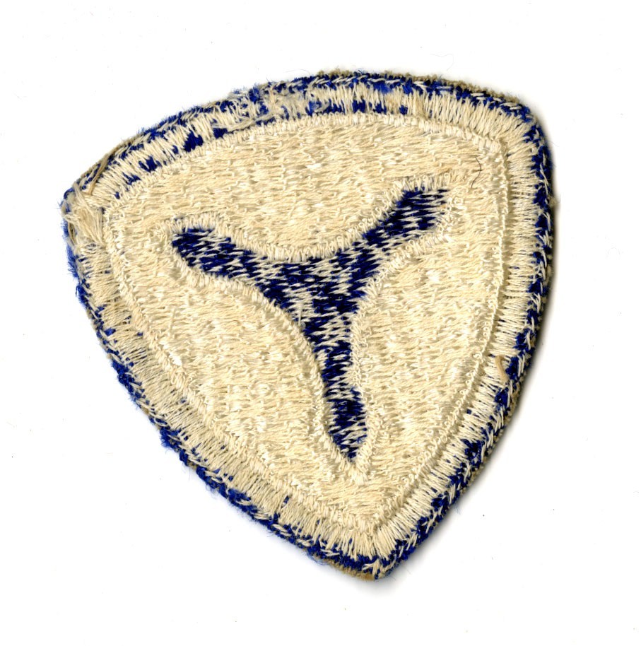 3rd Service Command White Back Patch WWII Vintage Mid Atlantic