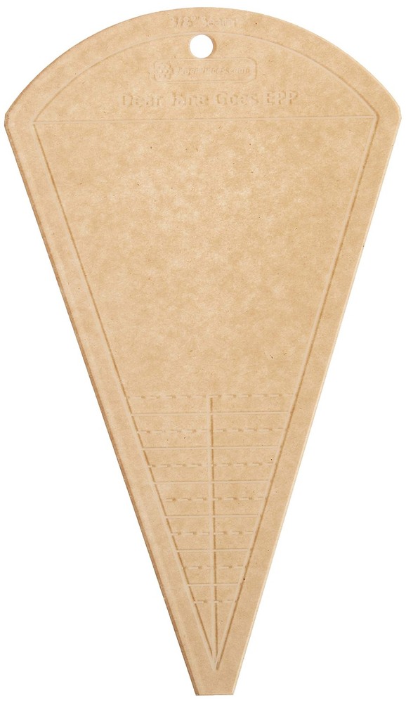 Acrylic Fabric Cutting Template Scalloped Triangle Dear Jane Quilting Guide