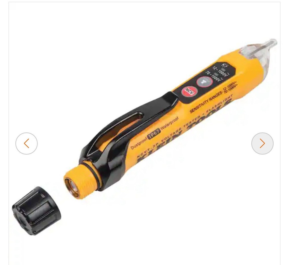 Klein Tools NCVT-3P Dual Range Voltage Tester With Flashlight