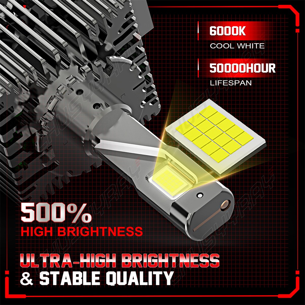 2X LED Headlight Bulbs 200W Replace D3S D3R HID Xenon Super White Conversion Kit