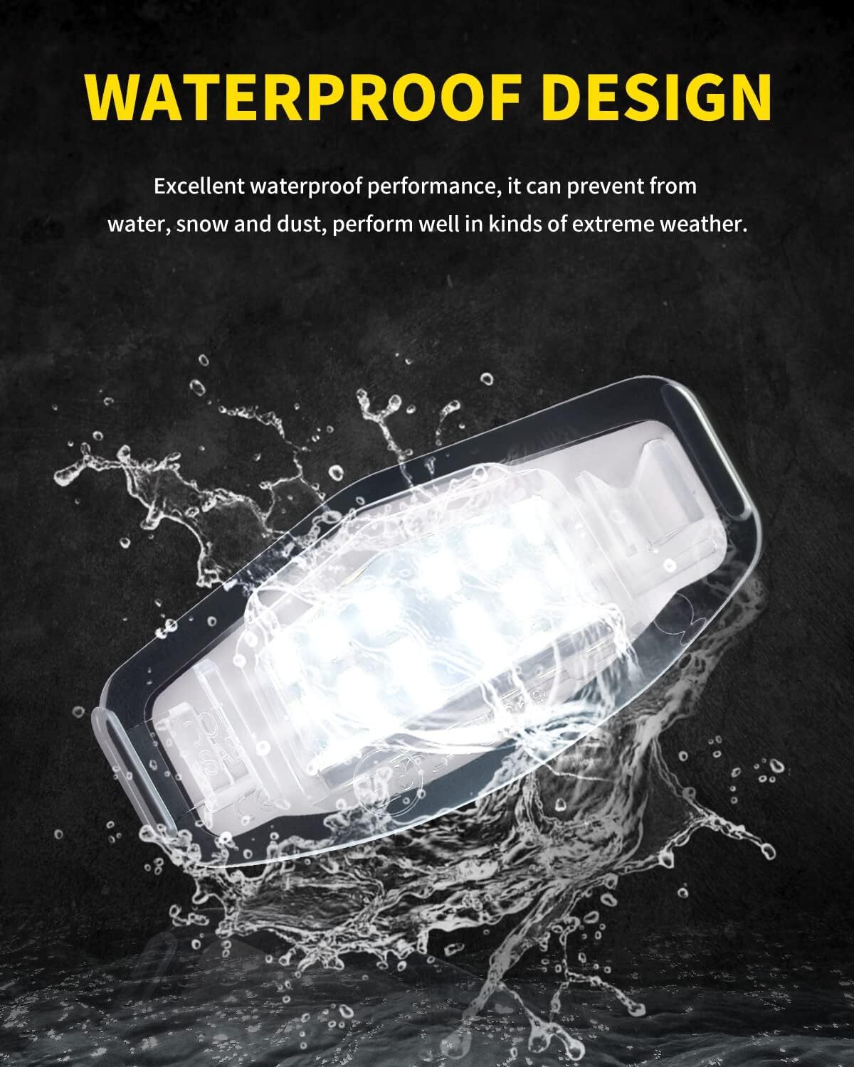 2Pcs LED License Plate Light Tag Lamp White For Honda Accord Civic Sedan