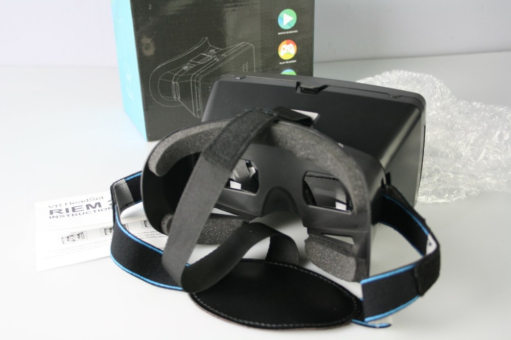 RIEM 2 VR Headset Virtual Reality VR BOX 3D Glasses E7U7 w/ Gamepad Remote