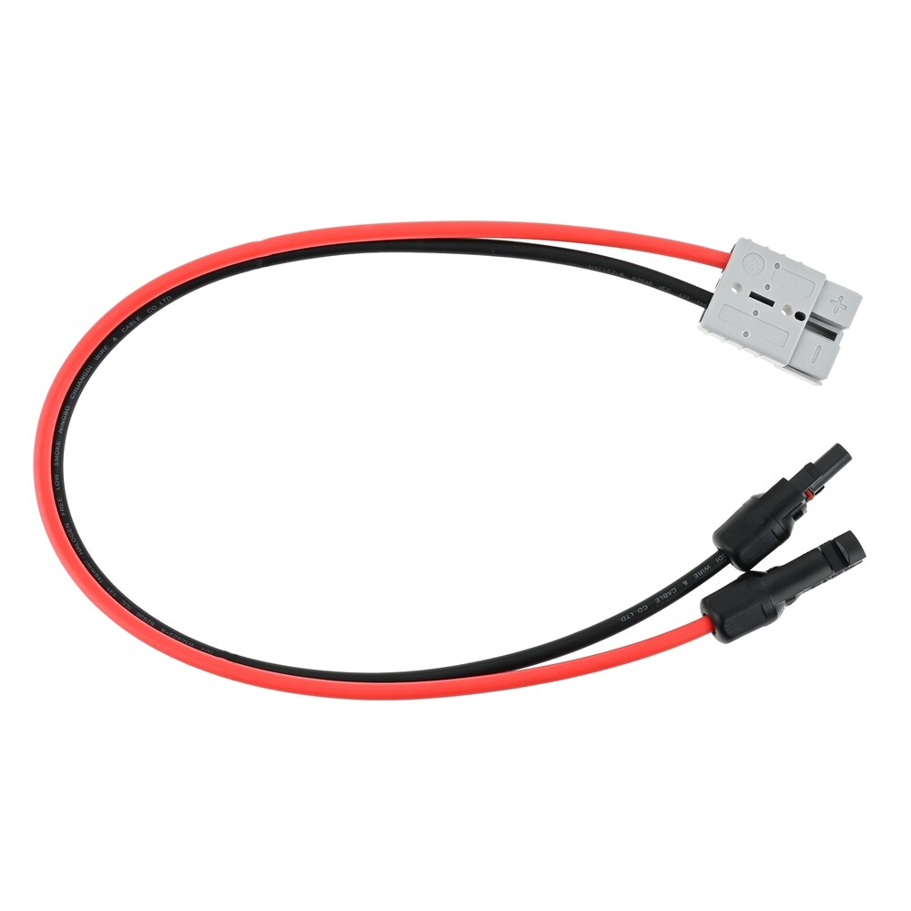 Solar Panel Cable Connector Kit 10AWG 60CM Solar Extension Cable for Solar Panel