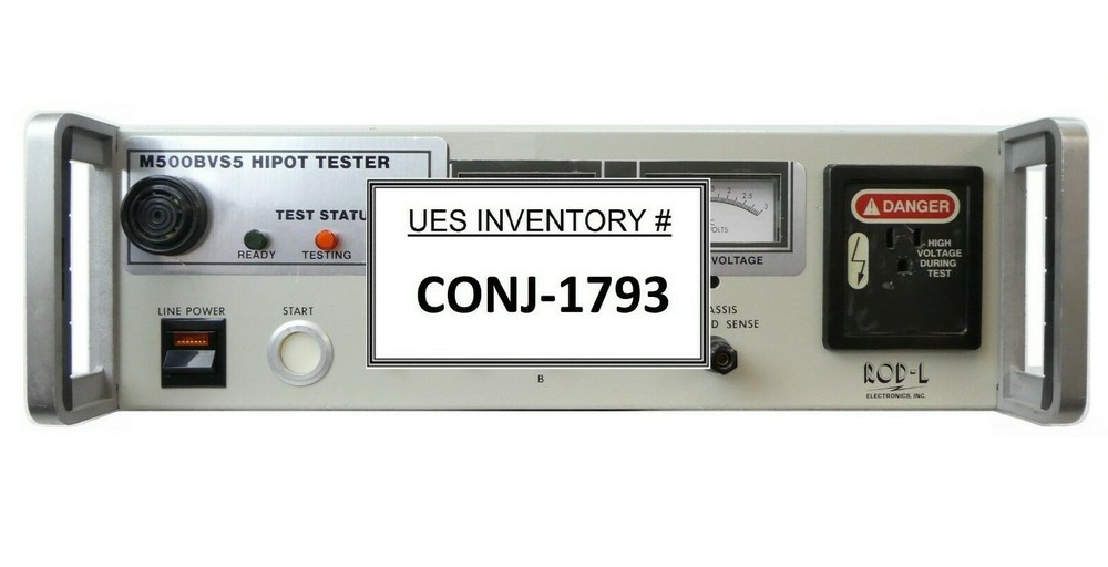 Rod-L Electronics M500BVS5 2.8-100 AC Hipot Tester Working Surplus