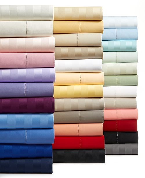 Lovely Solid & Stripe Sheet Collection 800TC 100% Cotton -Olympic Queen Size