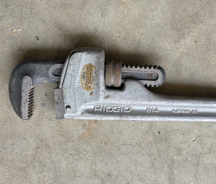Rigid 14" Aluminum Pipe Wrench Used