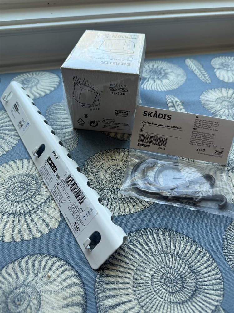 IKEA Skadis Hooks Hook Bar and Cup Container Hook IKEA Pegboard NEW in Package