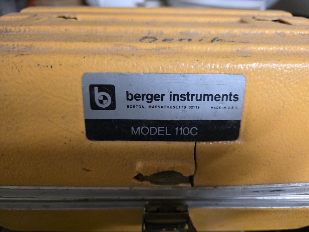 Vintage Berger Engineering Instruments Surveying Transit-Level Model 110c