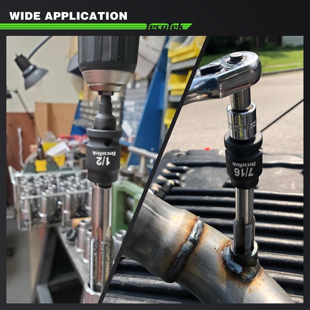 1/2" Drive Pipe Plug Socket Set, Square Drive Socket, 10-Piece, SAE, 4 Point...