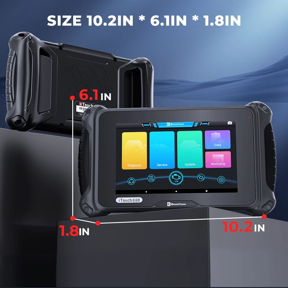 BOSSCOMM OBD2 Scanner Full System Car Diagnostic Scan Tool SAS BMS Reset For VW
