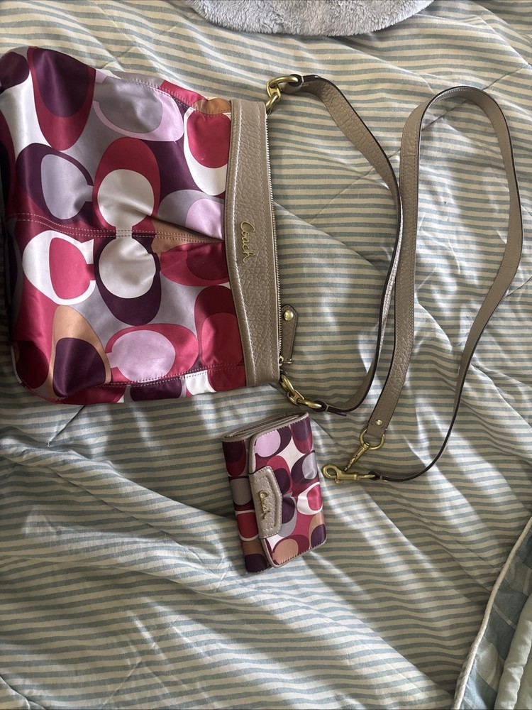 Coach Ashley Shoulder Handbag With Wallet