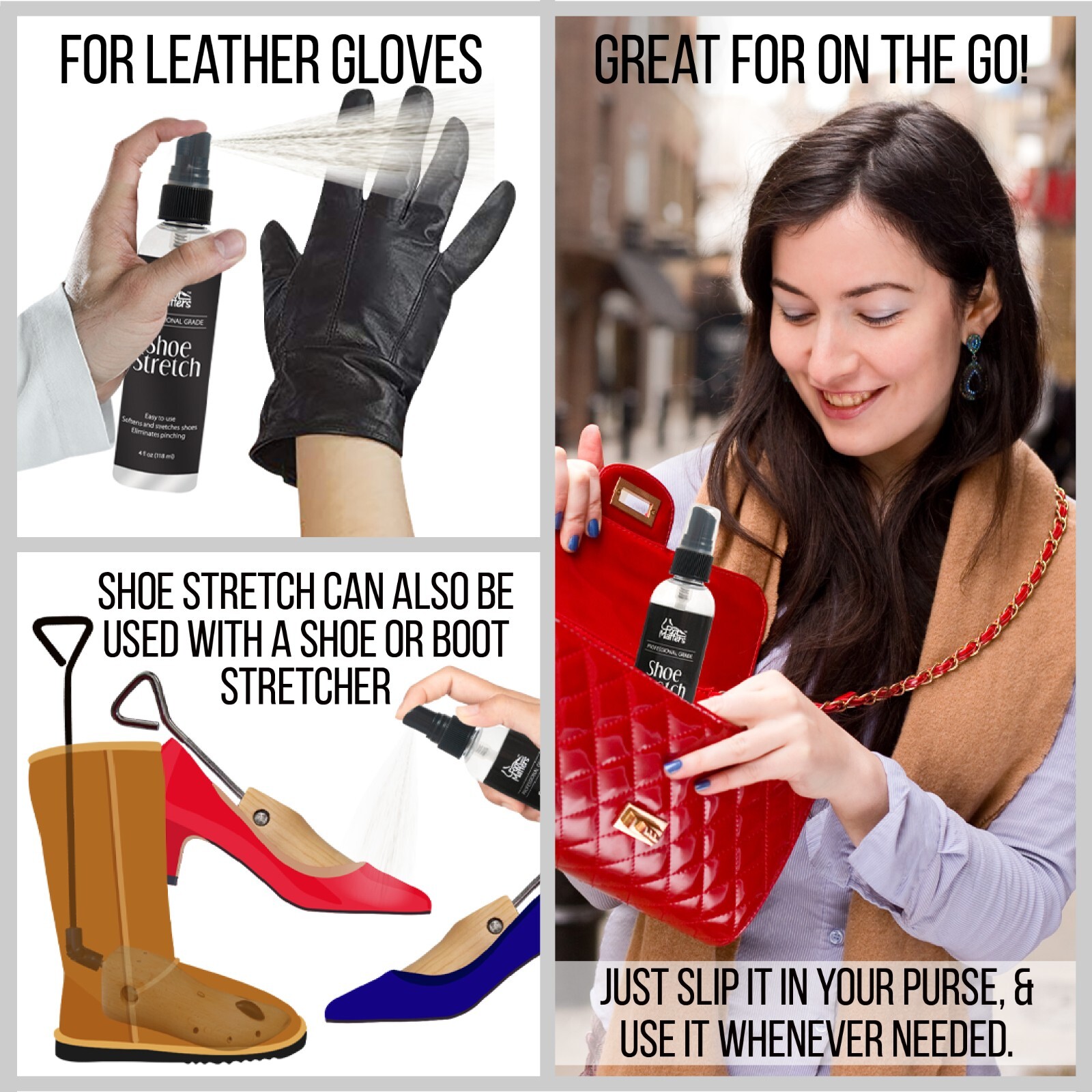 FOOTMATTERS Professional Boot & Shoe Stretch Spray – 4 oz