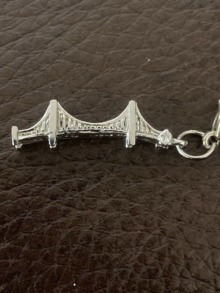 Sterling Golden Gate Bridge charm