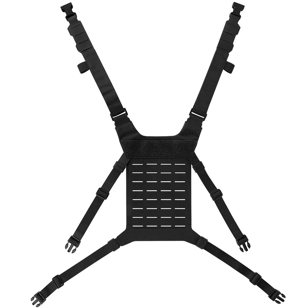 Krydex Tactical Chest Rig Shoulder Strap with MOLLE Panel Add-on Loading System